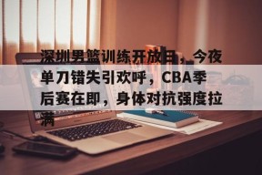 九游娱乐-包含深圳男篮训练开放日，今夜单刀错失引欢呼，CBA季后赛在即，身体对抗强度拉满的词条